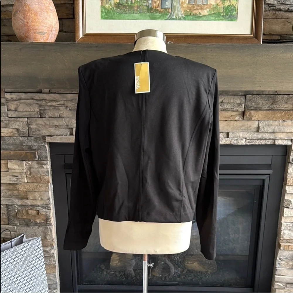 Michael Kors Black Jacket with Gold Details